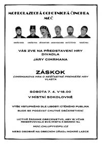 Mokré Lazce, MOČ, Záskok - plakát, 2018