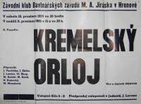 Hronov, MAJ, Kremelský orloj - plakát, 1955