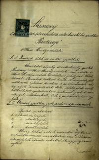 Moravské Budějovice, Budivoj, Spolkové stanovy, 1893