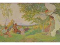 Litomyšl, opona, detail, František Urban, 1905