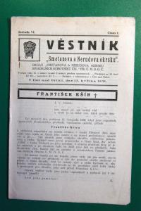 Ústí nad Orlicí, Věstník Smetanova okrsku, 1931