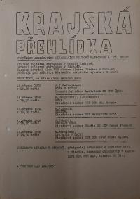 Hradec Králové, Krajské kulturní středisko, Impuls, Hronov, Krajská přehlídka divadelních souborů, 1982