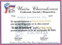 Argentina, Saenz Peňa, čs škola, Paličova dcera , diplom