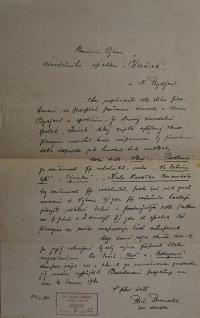 Nový Bydžov, Jirásek, Korespondence souboru