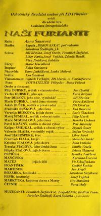 Přibyslav, DS KD, Naši furinati - program, Divadelní Přibyslav 2003
