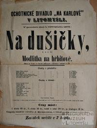 Litomyšl, JDO, Na dušičky - plakát, 1875