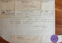 Praha, telegram do Pacova o požáru Národního divadla, 1881