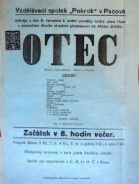 Pacov, Pokrok, Otec - plakát, 1923