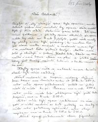 Skála, Romuald,náklady na přemalbu opony,dopis SDO Beroun, s.1