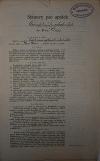 Nová Paka, SDO, Stanovy