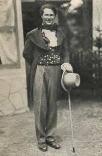 Řevnice, JDO, Pražský flamendr, herec ND L. Pešek jh. v titulní roli, 1937