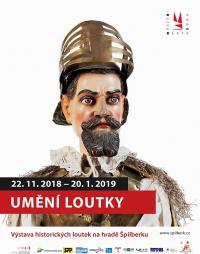 Brno, hrad Špilberk, výstava Umění loutky - plakát, 2018 - 2019