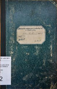 Hořice, JDO, Účetní kniha, 1885 - 1886