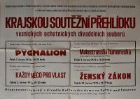 Hradec Králové, Krajské kulturní středisko, Impuls, Světlá nad Sázavou, KP vesnických divadelních souborů, 1972