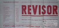 Litomyšl, JDO, Revisor - plakát, 1952