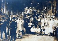 Třebíč, Vrchlický, výlet soubru, 1920