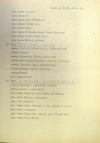 Třebíč, Horácký okrsek ÚMDOČ, korespondence, rozdělení krajů ÚMDOČ, 1946