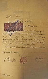 Horní Bradlo, Sokol, Štědrý večer po pěti letech, 1923