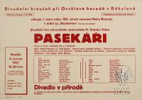 Děhylov, Osvětová beseda, Pasekáři - plakát, 1967