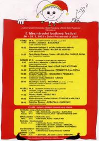 Dolní Poustevna, MLF 2003 - plakát