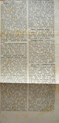 Chrudim, Nerudův okrsek, novinový článek, 1941