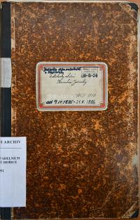 Hořice, JDO, Protokoly schůzí, 1885 - 1886