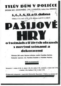 Polička, Tyl, Pašijové hry, 1936