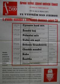 Vysoké nad Jizerou, II. národní přehlídka vesnických a zemědělských divadelních souborů - plakát, 1971