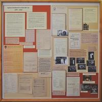 Lysá nad Labem, výstava DIVADLO JE PODIVUHODNÁ VĚC..., výstavní panel, 2018