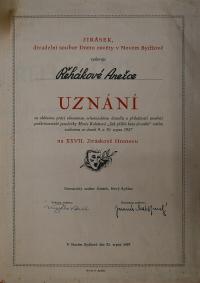 Nový Bydžov, Jirásek, Korespondence souboru