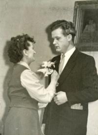 Praha-Nové Město, Automobilové závody, Lidé na kře, 1958