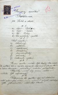 Třebíč, Třebíčan, spolkové stanovy, 1922