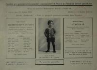 Praha-Nové Město, Stankovský, Výměnkář - Beethovenova sonáta - plakát, 1933