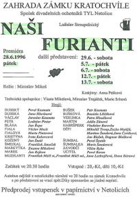 Netolice, Tyl, Naši furianti - plakát, 1996