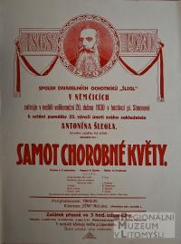 Němčice, Šlégl, Samot chorobné květy - plakát, 1930