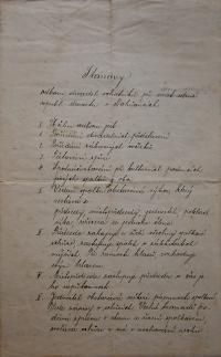 Bohuňovice, Hasiči, Stanovy