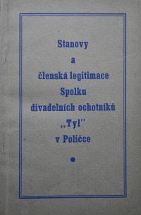Polička, Tyl, Spolkové stanovy, 1931