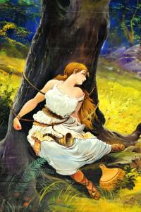 Roudnice, Tyl, detail opony, Ctirad a Šárka, s.a.