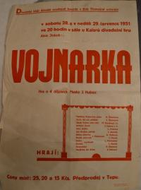 Bílá Třemešná, OB, Vojnarka (A. Jirásek), rež. neuveden - plakát, 1951