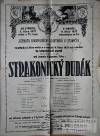 Litomyšl, JDO, Strakonický dudák - plakát, 1927