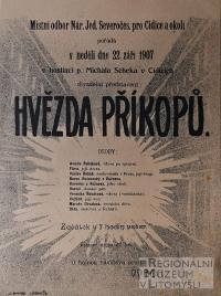 Cidice, NJS, Hvězda příkopů - plakát, 1907