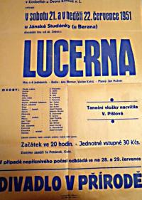 Kocbeře, Bozděch, Lucerna - plakát, 1951