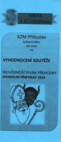 Přibyslav, Divácká soutěž, Divadelní Přibyslav 2014