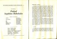 Chomutov, Čapek, Poklad kapitána Habakuka - program - obsazení