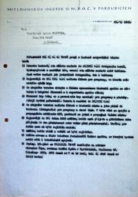 Jihlava, Klicpera, korespondence spolku, soutěž ÚMDOČ v Pardubicích, 1949