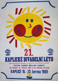Kaplice NP Kaplické divadelní léto, ideový plakát 1989