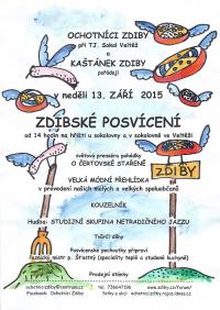 Zdiby, Ochotníci, Posvícení - plakát, 2015