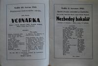 Pardubice, Spolek divadelních ochotníků, Korespondence, 1942