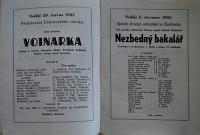 Pardubice, Spolek divadelních ochotníků, Korespondence, 1942