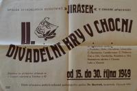 Pardubice, Spolek divadelních ochotníků, Korespondence, 1949